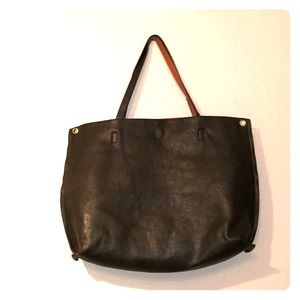 Charcoal Free People Vegan Leather Tote